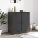 Sideboard Black 67x39x73 cm Steel - Side View