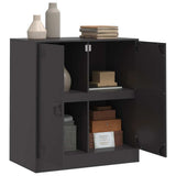 Sideboard Black 67x39x73 cm Steel - Top-Down View
