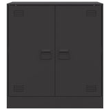 Sideboard Black 67x39x73 cm Steel - Rear View