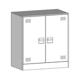 Sideboard Black 67x39x73 cm Steel - Extra Image