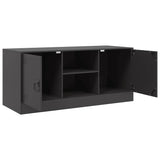 TV Cabinet Black 99x39x44 cm Steel - Close-Up Angle