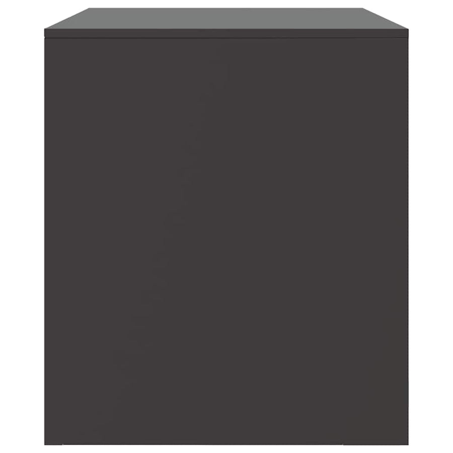 TV Cabinets 2 pcs Black 67x39x44 cm Steel