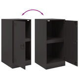 Sideboard Black 34.5x39x73 cm Steel - Extra Image