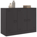 Sideboard Black 99x39x73 cm Steel - Top-Down View