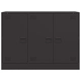 Sideboard Black 99x39x73 cm Steel - Rear View