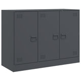 Sideboard Anthracite 99x39x73 cm Steel - Front View