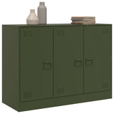 Sideboard Olive Green 99x39x73 cm Steel - Top-Down View