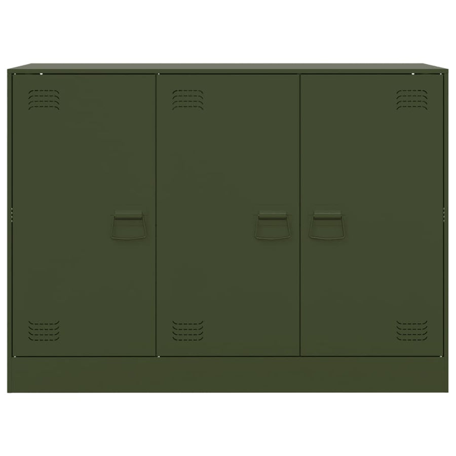 Sideboard Olive Green 99x39x73 cm Steel