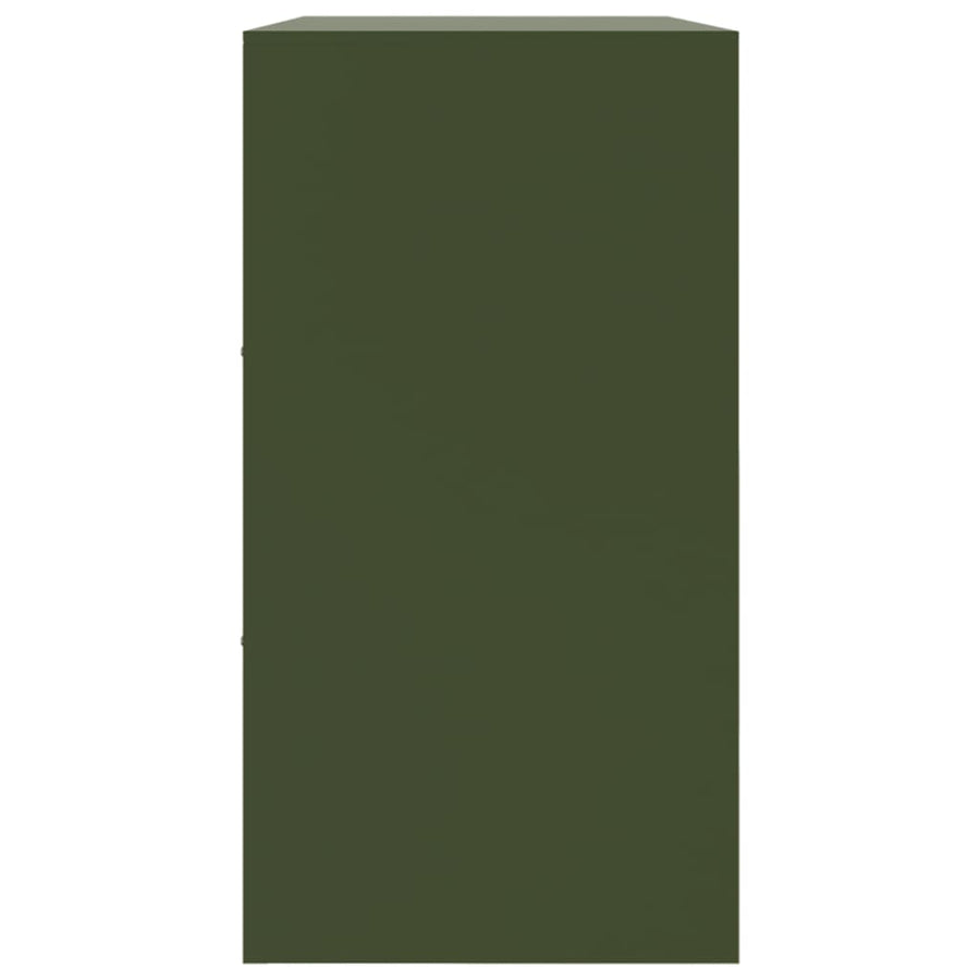 Sideboard Olive Green 99x39x73 cm Steel