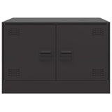 Coffee Table Black 67x50x44 cm Steel - Rear View