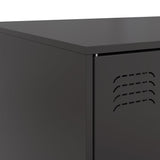 Coffee Table Black 67x50x44 cm Steel - Extra Image