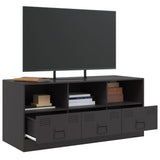 TV Cabinet Black 99x39x44 cm Steel