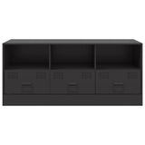TV Cabinet Black 99x39x44 cm Steel