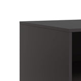 TV Cabinets 2 pcs Black 67x39x44 cm Steel - Extra Image