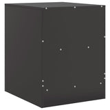 Bedside Cabinets 2pcs Black 34.5x39x44 cm Steel - Extra Image