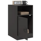 Bedside Cabinets 2 pcs Black 34.5x39x62 cm Steel - Top-Down View