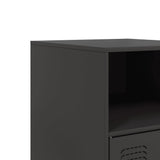 Bedside Cabinets 2 pcs Black 34.5x39x62 cm Steel - Extra Image