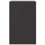 Bedside Cabinets 2pcs Black 34.5x39x62 cm Steel - Low Angle