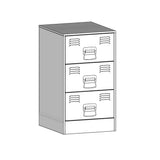 Bedside Cabinets 2pcs Black 34.5x39x62 cm Steel - Extra Image