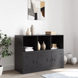 Sideboard Black 99x39x73 cm Steel - Side View
