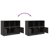 Sideboard Black 99x39x73 cm Steel - Extra Image