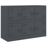 Sideboard Anthracite 99x39x73 cm Steel - Front View
