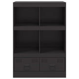 Highboard Black 67x39x95 cm Steel