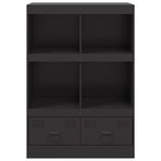 Highboard Black 67x39x95 cm Steel