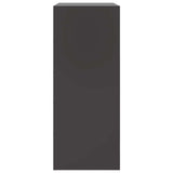 Highboard Black 67x39x95 cm Steel - Low Angle