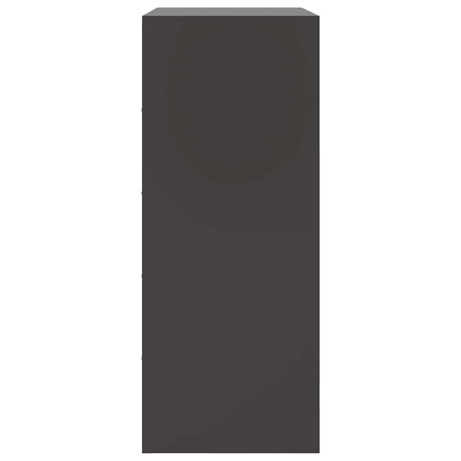 Highboard Black 67x39x95 cm Steel