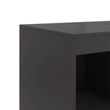 Highboard Black 67x39x95 cm Steel - Extra Image