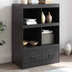 Highboard Black 67x39x95 cm Steel