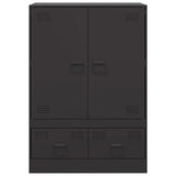 Highboard Black 67x39x95 cm Steel