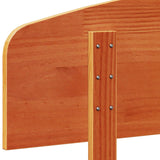 Headboard Wax Brown 100 cm Solid Wood Pine - Close-Up Angle