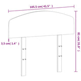 Headboard Wax Brown 100 cm Solid Wood Pine - Extra Image