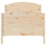 Bed Frame without Mattress 90x190 cm Solid Wood Pine