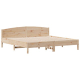 Bed Frame with Headboard 180x200 cm Solid Wood Pine