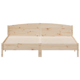 Bed Frame with Headboard 180x200 cm Solid Wood Pine