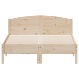 Bed Frame without Mattress 135x190 cm Solid Wood Pine