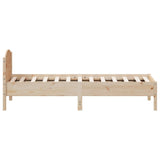 Bed Frame without Mattress 90x190 cm Solid Wood Pine - 45-Degree Angle