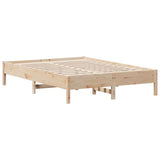 Bed Frame without Mattress 150x200 cm Solid Wood Pine - Rear View
