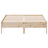 Bed Frame without Mattress 135x190 cm Solid Wood Pine - Top-Down View