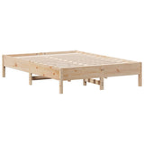 Bed Frame without Mattress 135x190 cm Solid Wood Pine - Rear View