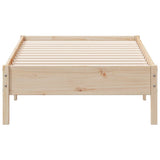Bed Frame without Mattress 90x190 cm Solid Wood Pine