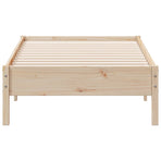 Bed Frame without Mattress 90x190 cm Solid Wood Pine