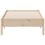 Bed Frame without Mattress 90x190 cm Solid Wood Pine - Top-Down View