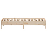 Bed Frame without Mattress 90x190 cm Solid Wood Pine - 45-Degree Angle