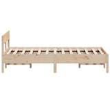 Bed Frame without Mattress 135x190 cm Solid Wood Pine