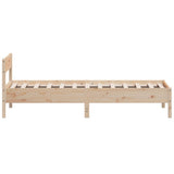 Bed Frame without Mattress 90x190 cm Solid Wood Pine - 45-Degree Angle