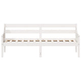 Day Bed without Mattress White 90x190 cm Solid Wood Pine